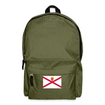 Official Jersey Flag Jerseian Country Pride - Backpack - olive green - Front