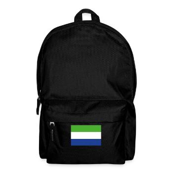 Official Sierra Leone Flag Sierra Leonian Country - Backpack - black - Front