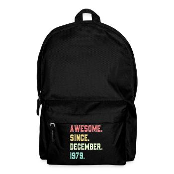 Großartig seit Dezember 1979 - Rucksack - Schwarz - Vorne