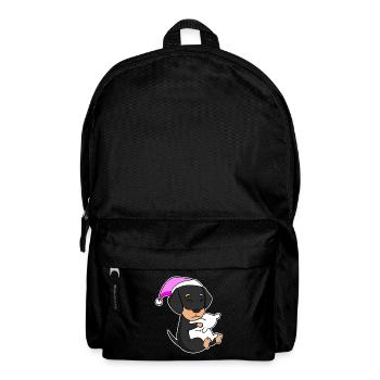 Dog Dog breed Dachshund - Backpack - black - Front