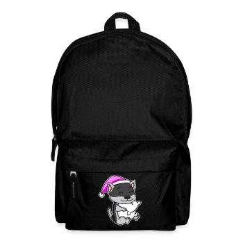 Dog dog breed Siberian Husky - Backpack - black - Front