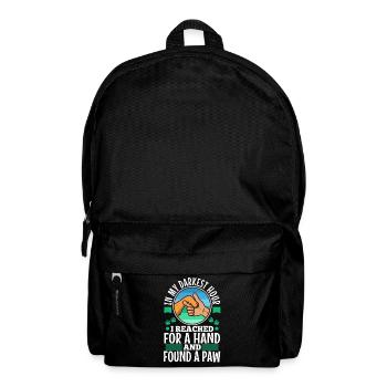 Dans mon heure la plus sombre, j’ai pris une main et j’ai trouvé - Sac à dos - noir - Devant