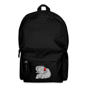 Elephant Headphones Music - Backpack - black - Front