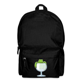 Frog Wine Glass - Backpack - black - Front