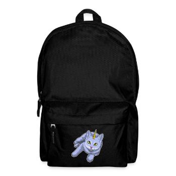 Katze Einhorn - Rucksack - Schwarz - Vorne