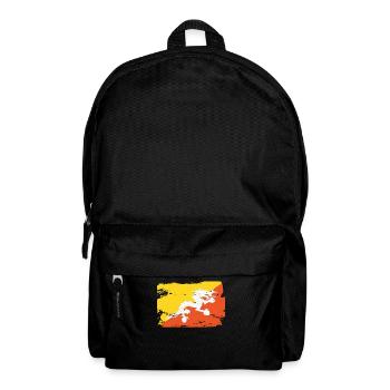 Official Bhutan Flag Bhutanese Country Pride - Backpack - black - Front