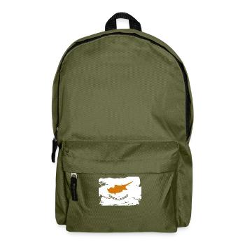 Offizielle Flagge Zypern Zyprioten Griechisch Türkisch - Rucksack - Olivgrün - Vorne