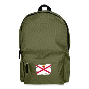 Official Jersey Flag Jerseian Country Pride - Backpack - olive green - Front