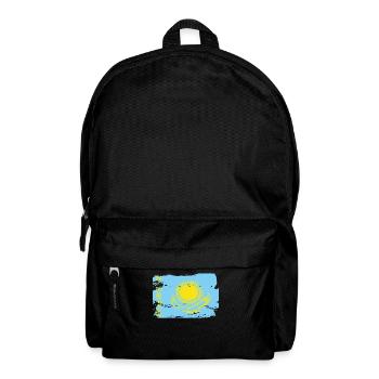 Offizielle kasachische Flagge Kazakh Country Pride - Rucksack - Schwarz - Vorne