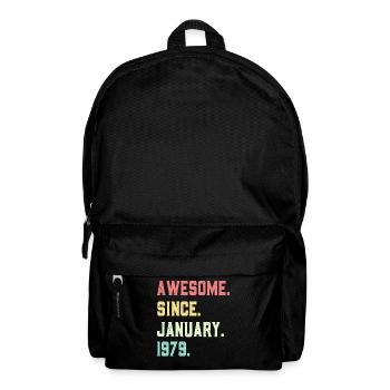 Großartig seit Januar 1979 - Rucksack - Schwarz - Vorne