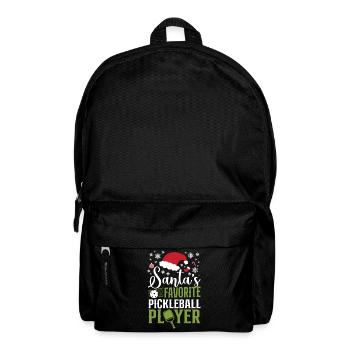 Pickleball Christmas Santa's - Rucksack - Schwarz - Vorne