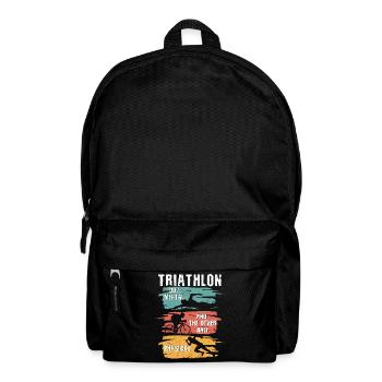 Triathlon 90% Mental And The Other Half - Backpack - black - Front