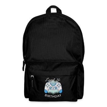 Niveau 16 Anniversaire Jouer Cadeau d’anniversaire - Sac à dos - noir - Devant