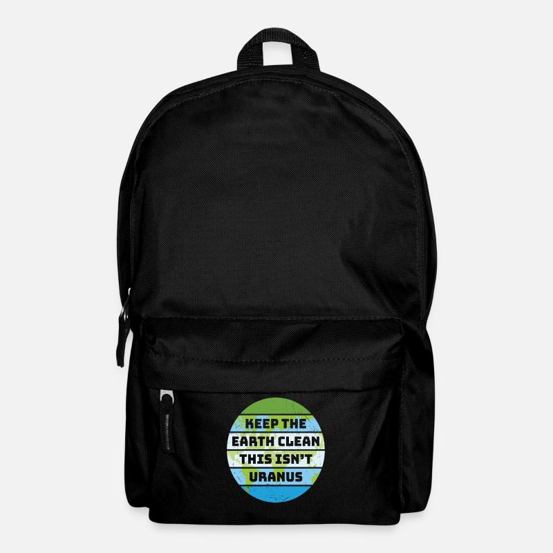 Halten Sie die Erde sauber, das ist nicht Uranus-Erde - Rucksack - Schwarz