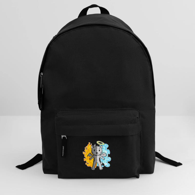 Cat Cat Breed Devon Rex - Angel and Devil Backpack