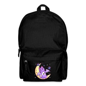 Kawaii Pastel Goth Moon Gothic Cat Halloween - Backpack - black - Front