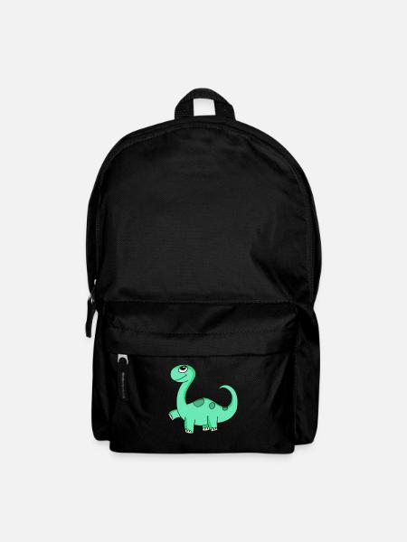Dinosaurier Motiv - Rucksack - Schwarz