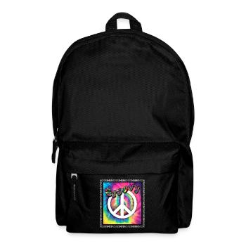 Hippie Peace Groovy Flowerpower Boho Woodstock - Sac à dos - noir - Devant