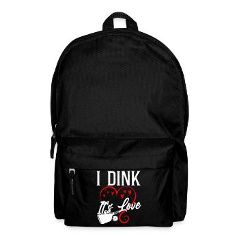 Pickleball Pun Heart Valentines - Backpack - black - Front