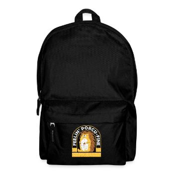 Nagetier Feelin’ Porcu-Fine Stachelschwein - Rucksack - Schwarz - Vorne
