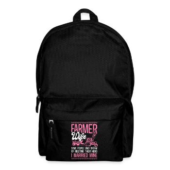 Farming Farmer Wife Tractor Farmer - Backpack - black - Front