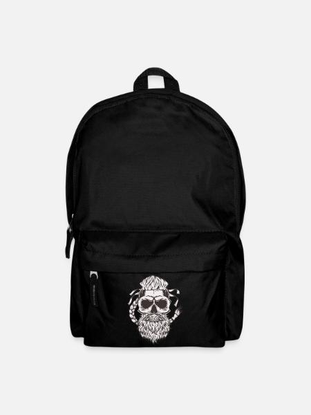 Wikinger Kopf - Rucksack - Schwarz