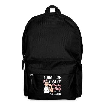 Crazy housekeeper - Backpack - black - Front