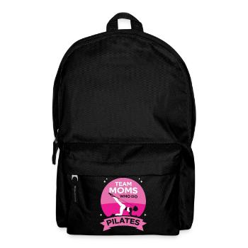 Team Mütter Die Pilates Machen Mami Mutter Mama - Rucksack - Schwarz - Vorne