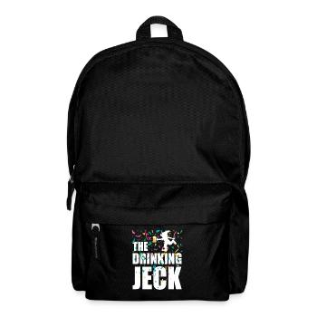 The drinking Jeck - Karneval Helau Alaaf Fasching - Rucksack - Schwarz - Vorne