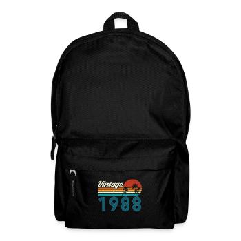Vintage 1988 Vintage Anniversaire Rétro Vintage - Sac à dos - noir - Devant