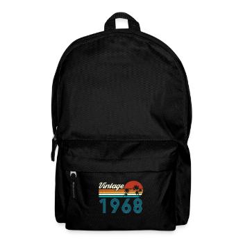 Vintage 1968 Vintage Anniversaire Rétro Vintage - Sac à dos - noir - Devant