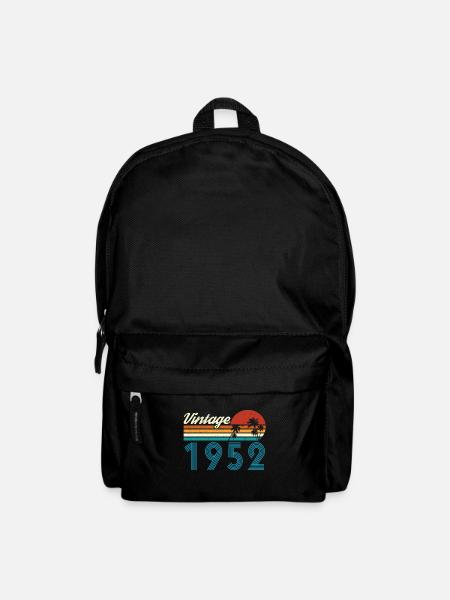 Vintage 1952 Vintage Anniversaire Rétro Vintage - Sac à dos - noir