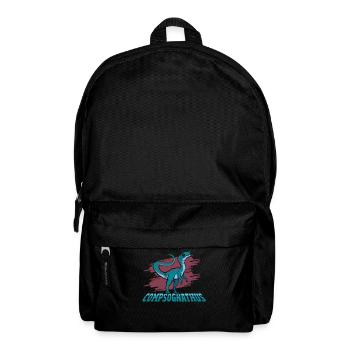 Compsognathus Dinosaur - Rucksack - Schwarz - Vorne