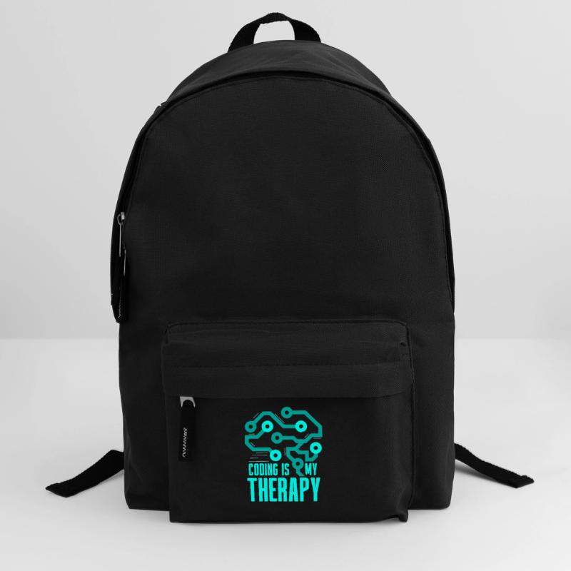 Programmieren Ist Meine Therapie Coding Code Coder Rucksack