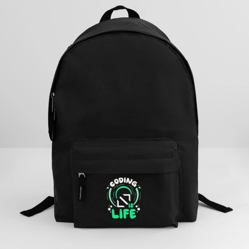 Coding Ist Leben Code Coder Programmierer Rucksack