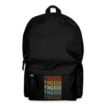 Yingkou Chine Rétro Vintage - Sac à dos - noir - Devant