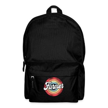 Farming Farmer Retro Vintage - Rucksack - Schwarz - Vorne