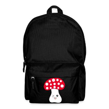 Toadstool, mushroom in the woods gift - Backpack - black - Front