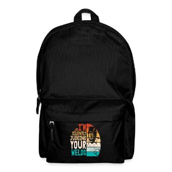Je juge silencieusement vos soudures - Sac à dos - noir - Devant