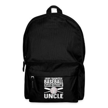Mon joueur de baseball préféré m’appelle oncle - Sac à dos - noir - Devant