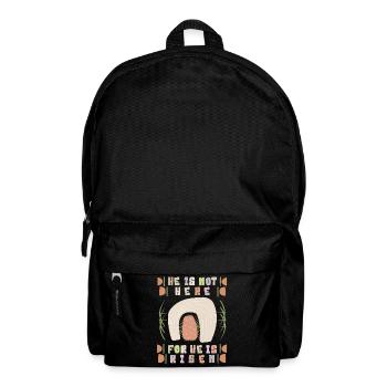 Ascension of Jesus, Bible Saying, Resurrection - Backpack - black - Front