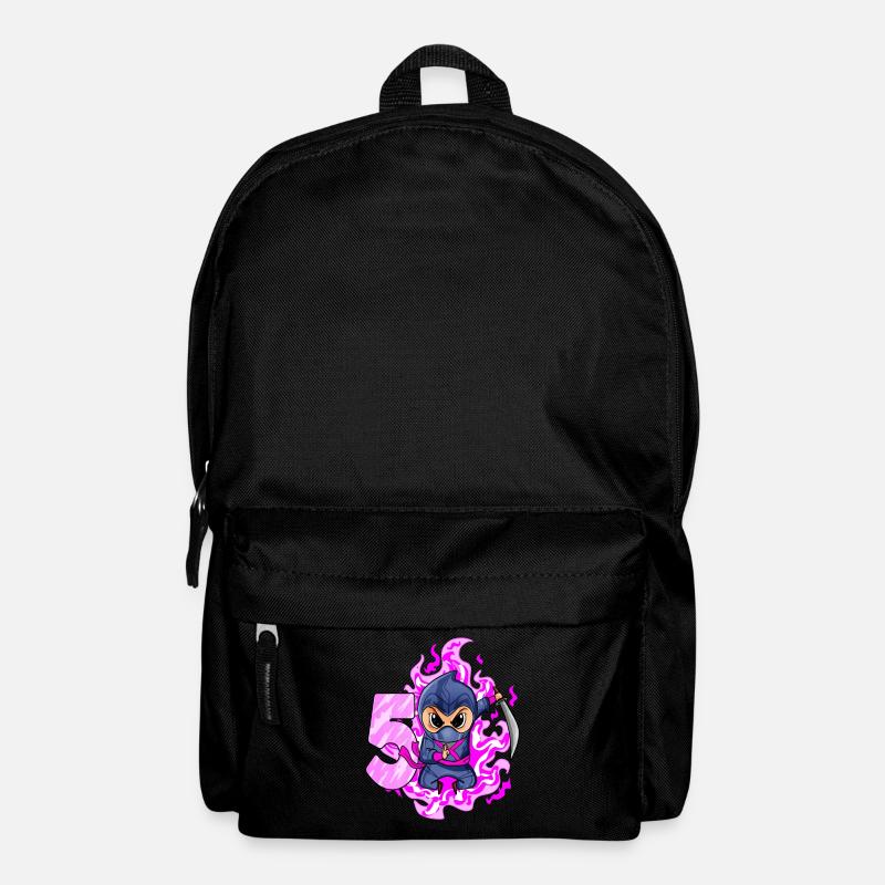 5. Geburtstag Mädchen 5 Jahre alt Ninja - Rucksack - Schwarz