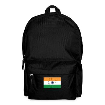 Drapeau de l’Inde - Sac à dos - noir - Devant