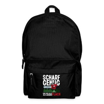 Kettensäge Waldarbeiter Holzfäller Spruch - Rucksack - Schwarz - Vorne