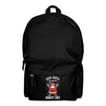 Dear santa they are the naughty ones - Backpack - black - Front