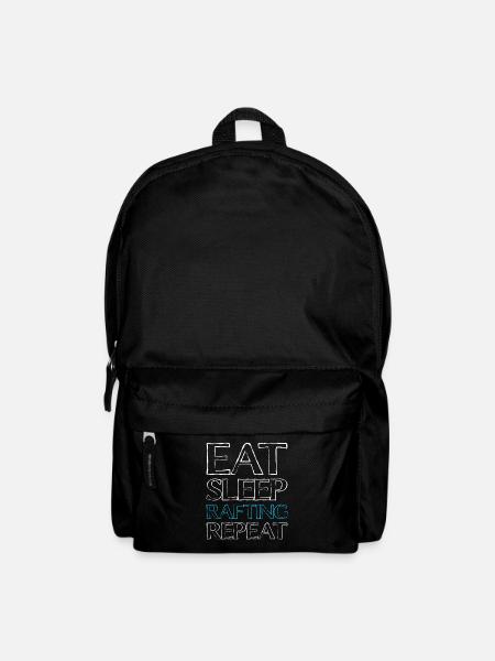 eat sleep rafting - Rucksack - Schwarz