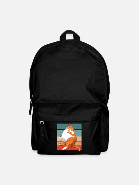 Retro-Meme Der Chonk-Katze Vintage Katzen - Rucksack - Schwarz