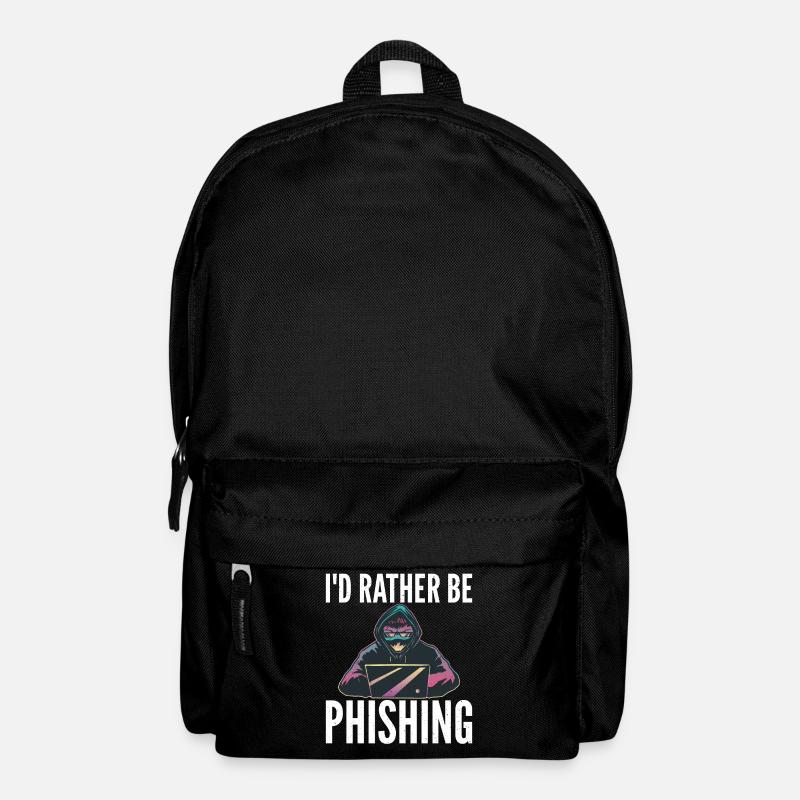Je préférerais avoir un graphique de hacker d’un - Sac à dos - noir