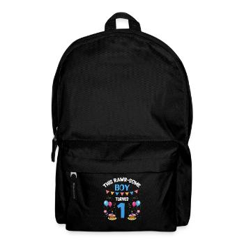 Parasaurolophus Design Dinosaur Birthday - Backpack - black - Front