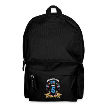 Parasaurolophus Boys Design Birthday Party - Backpack - black - Front